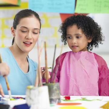 Kopokita Kids Art Smock, Kids Painting Apron, Waterproof Children Artist Smock with Long Sleeve with 3 Pockets for Toddlers Age 2-6 (Pink)