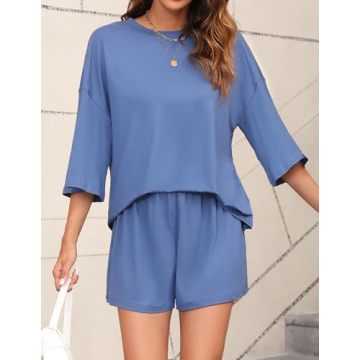 Comfortable Cnlinkco 2 Piece Pajama Set for Women