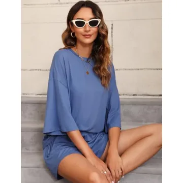 Comfortable Cnlinkco 2 Piece Pajama Set for Women