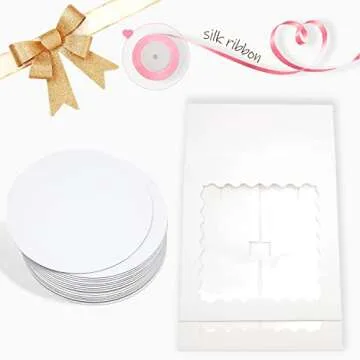 Elegant 10x10x5 Bakery Cake Boxes - 18 Pack Bundle