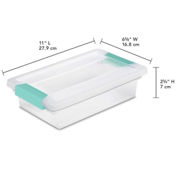Sterilite 12-Pack Clip Box for Crafts and Office Storage