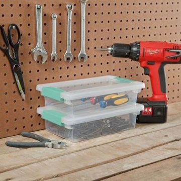 Sterilite 12-Pack Clip Box for Crafts and Office Storage