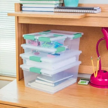 Sterilite 12-Pack Clip Box for Crafts and Office Storage