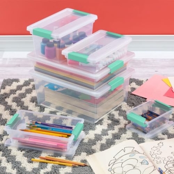 Sterilite 12-Pack Clip Box for Crafts and Office Storage