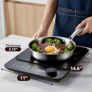 Elite Gourmet Induction Cooktop with Touch Controls