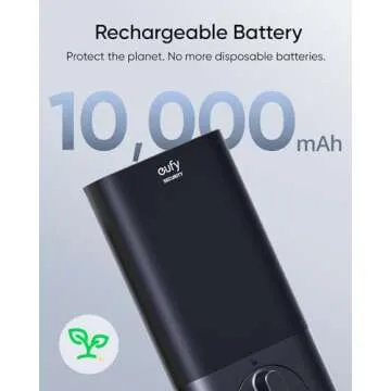 eufy Video Smart Lock S330, 3-in-1 Camera+Doorbell+Fingerprint Keyless Entry Door Lock, Smart Wi-Fi Deadbolt for Front Door, App Remote Control, No Monthly Fee, SD Card Required, Chime Included