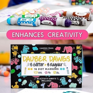 Washable Dot Markers for Kids 16 Pack Creative Art Supplies