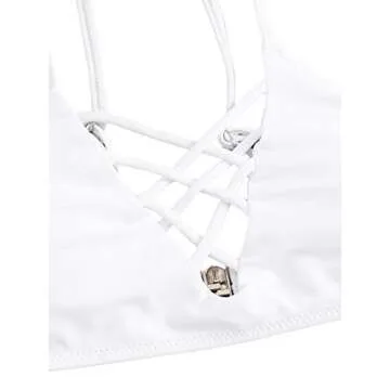 Stylish SweatyRocks Women's Floral Print Bikini Set