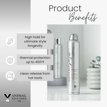 Kenra Platinum Heat Block Spray 22 | Heat Protecting Hairspray | High Hold For Ultimate Style Longev...