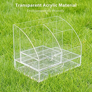 ARCOBIS Acrylic Desk Organizer with Spacious Drawers