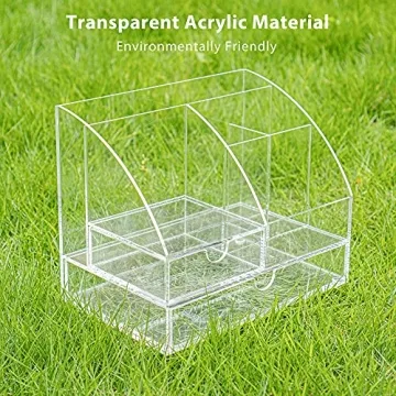 ARCOBIS Acrylic Desk Organizer with Spacious Drawers