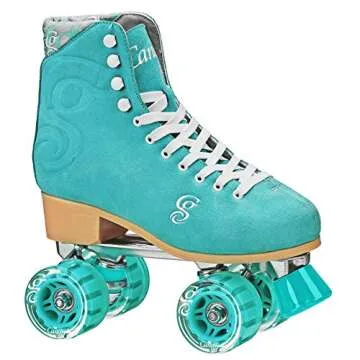 ROLLER DERBY Candi Girl U774 Carlin Quad Artistic Roller Skates Seafoam Ladies sz 4