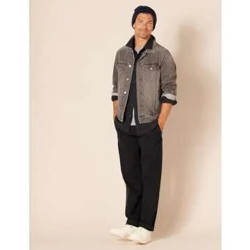Amazon Essentials Men's Classic-Fit Casual Stretch Chino Pant, Black, 34W x 32L
