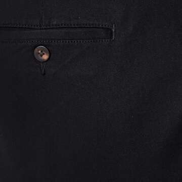 Amazon Essentials Men's Classic-Fit Casual Stretch Chino Pant, Black, 34W x 32L