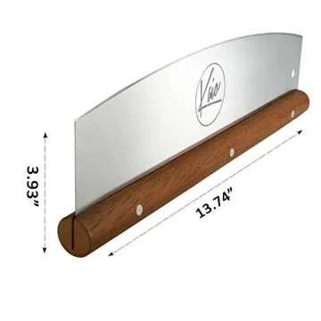 Premium Kaio Pizza Cutter with Mahogany Handle