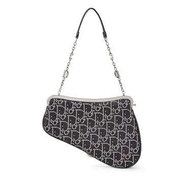 Dior Crystal Saddle Frame Clutch Mini - Elegant and Timeless.