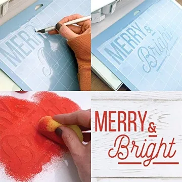 Zicoto DIY Stencil Sheets - Set of 24 for Creative Crafts