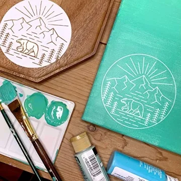 Zicoto DIY Stencil Sheets - Set of 24 for Creative Crafts