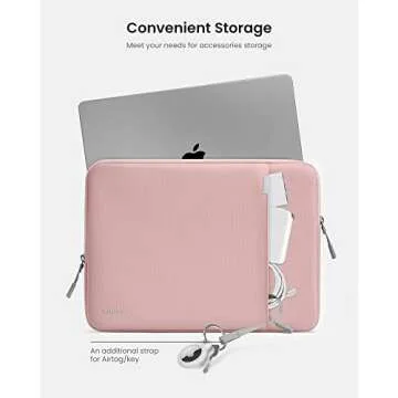 tomtoc 360° Protective Laptop Sleeve for 13-inch New MacBook Air M4 2025, M3/A3113, M2/A2681 M1/A2337 A2179 A1932 2024-2018, 13-inch MacBook Pro M2/A2686 M1/A2338, Water-Resistant Laptop Case Bag