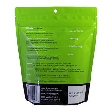 Mikrobs - Revitalize Plants with Microbial Superpack for Living Soil (8 Oz)