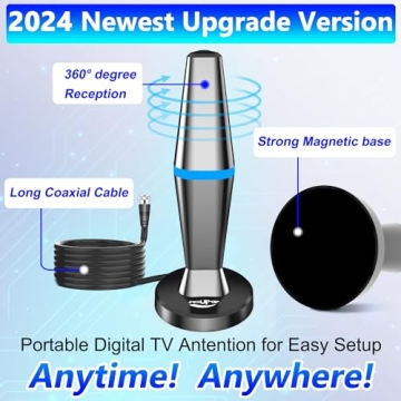 DGUPSP Digital TV Antenna with 360° Reception