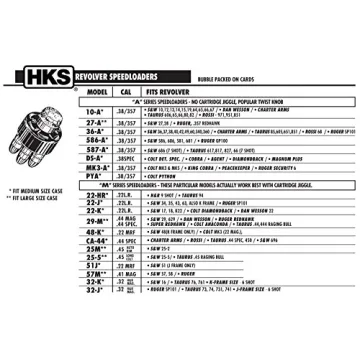 HKS Speedloader for .38 Special Revolvers - Enhance Reloading Speed