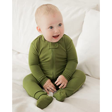 VAENAIT BABY Toddler Cozy Pajama Set in Olive