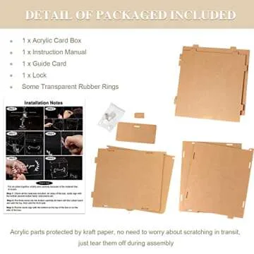 Aytai Acrylic Wedding Card Box - Secure & Stylish Solution