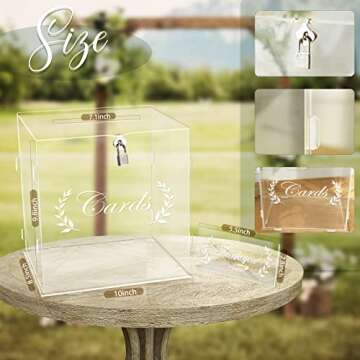 Aytai Acrylic Wedding Card Box - Secure & Stylish Solution