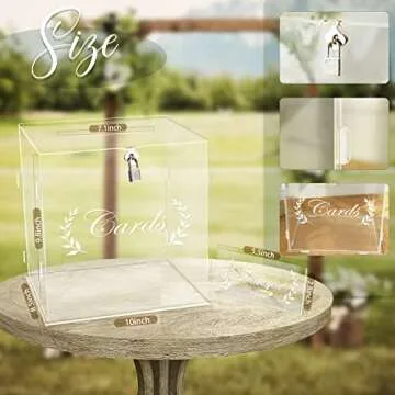Aytai Acrylic Wedding Card Box - Secure & Stylish Solution