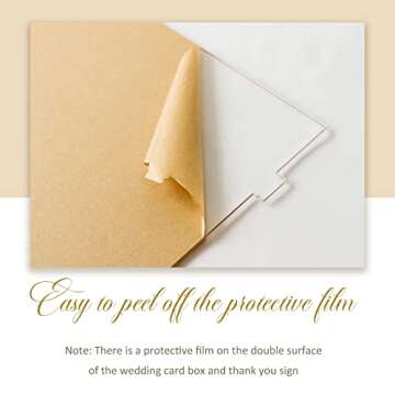 Aytai Acrylic Wedding Card Box - Secure & Stylish Solution