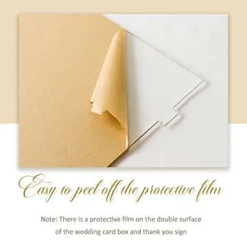 Aytai Acrylic Wedding Card Box - Secure & Stylish Solution