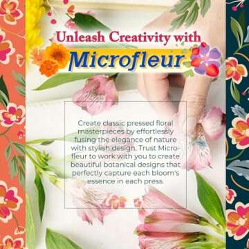 Microfleur - Max Microwave Flower Press Refill Pack - Floral Art Crafting Accessory, Creative Pressing, DIY Handicrafts Creations for Plant Lovers, Replacement Washable Cotton Liners - 9" (23 cm)