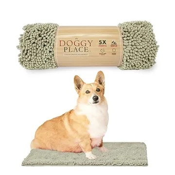 My Doggy Place Microfiber Dog Mat for Muddy Paws, 18" x 24" Oatmeal - Absorbent and Quick-Drying Dog...