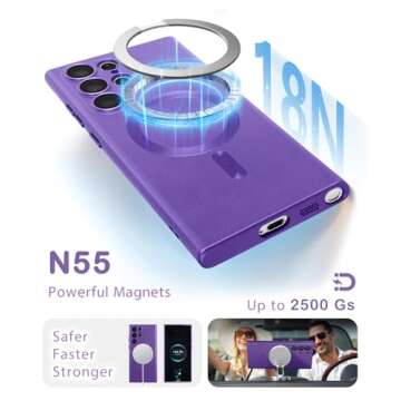 Amzfield Magnetic Phone Case for Samsung Galaxy S22 Ultra