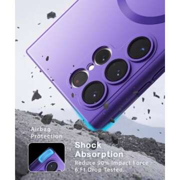 Amzfield Magnetic Phone Case for Samsung Galaxy S22 Ultra