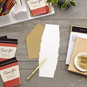Hallmark Pack of Thank You Cards – Coffee Cup Design with Envelopes