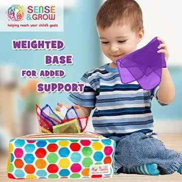 Sensory Pull Along Baby Tissue Box - Montessori Toy for 6-12 Months+