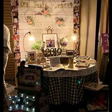 econious Wood Backdrop, 5x7ft Natural Wood Texture Photo Backdrops for Kids Birthday Party, Wedding, Photo and Video Shoot, Resistant Fleece-Like Cloth Fabric, with Rod Pocket (Backdrop Only)