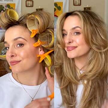 Jumbo Size Hair Roller Set - Heat-Free Curling Solution