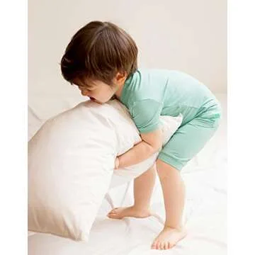 VAENAIT BABY Infant Kids Toddler Short Sleeve Sleepwear Pajamas 2pcs Set Colorful Creammint XL