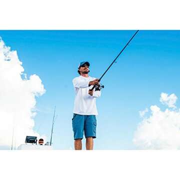 PENN 8’ Fierce III LE Fishing Rod and Reel Spinning Combo, 2 Piece Fishing Rod, Size 5000 Reel, Right/Left Handle Position, Suitable for Surf Fishing