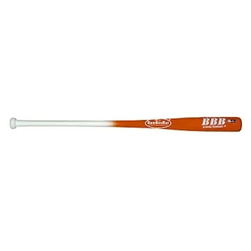 Bamboo Bats by Pinnacle Sports Equipment INC. - 34" Adult Fungo Bat, White Handle/Orange Barrel