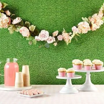 Sparkle and Bash 3 Pack Green Grass Plastic Tablecloths (54 x 108 in) for Golf Party or Hole in One Birthday Table Covers & Decorations - Plastic Tablecloth - Table Cover