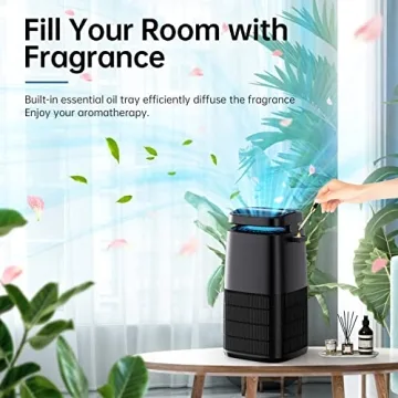 POMORON 4-in-1 Air Purifier with HEPA Filter for Home