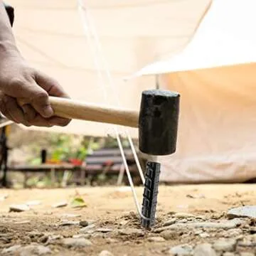 NHZ Heavy Duty 15” Ground Rebar Stakes for Outdoor Stability