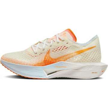 Nike Vaporfly 3 Women's Road Racing Shoes - Size 6 - Coconut Milk/Bright Mandarin