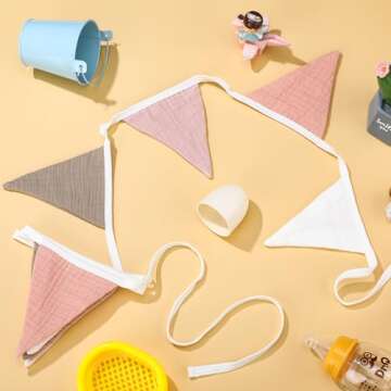 Oudain 15.5 ft Pennant Flags for Decor and Celebrations