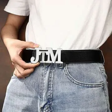 Custom Men's Leather Belt - Personalization Available