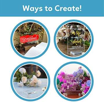 TUR Walnut Wood Sign Holders - 15 Elegant Displays for Events